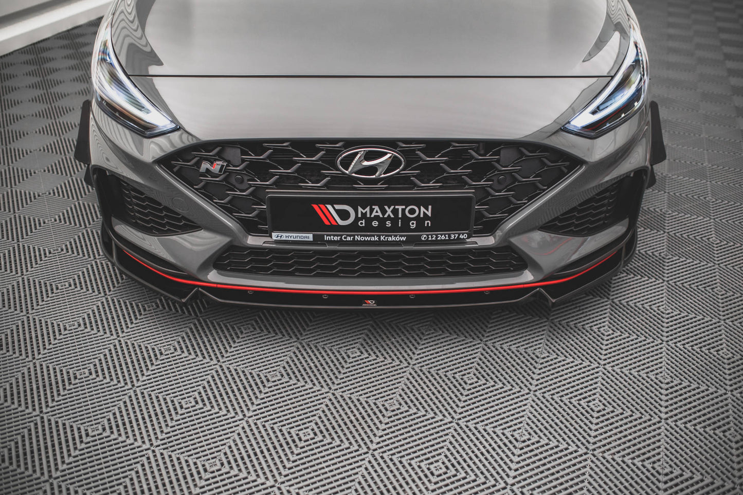 Forreste splitter V.2 Hyundai I30 N / I30 N-Line Hatchback/Fastback Mk3 Facelift