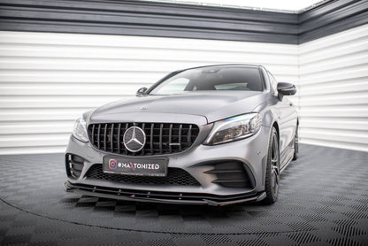 Forreste splitter V.2 Mercedes-AMG C43 Coupe / Cabrio / Sedan / Estate C205 / A205 / W205 / S205 Facelift