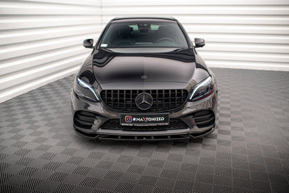 Forreste splitter V.2 Mercedes-Benz C AMG Line Sedan / Coupe / Estate W205 / C205 / S205 Facelift