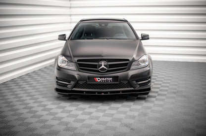 Forreste splitter V.2 Mercedes-Benz C Coupe / Sedan / Estate AMG-Line C204 / W204 Facelift / S204 Facelift