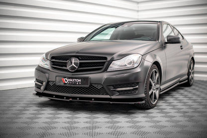 Forreste splitter V.2 Mercedes-Benz C Coupe / Sedan / Estate AMG-Line C204 / W204 Facelift / S204 Facelift