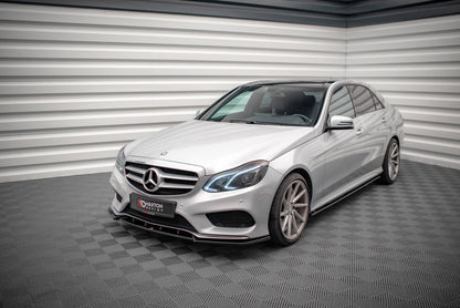 Forreste splitter V.2 Mercedes-Benz E AMG-Line Sedan W212 Facelift