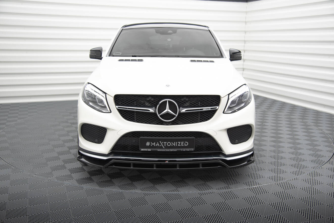 Forreste splitter V.2 Mercedes-Benz GLE Coupe 43 AMG / AMG-Line C292