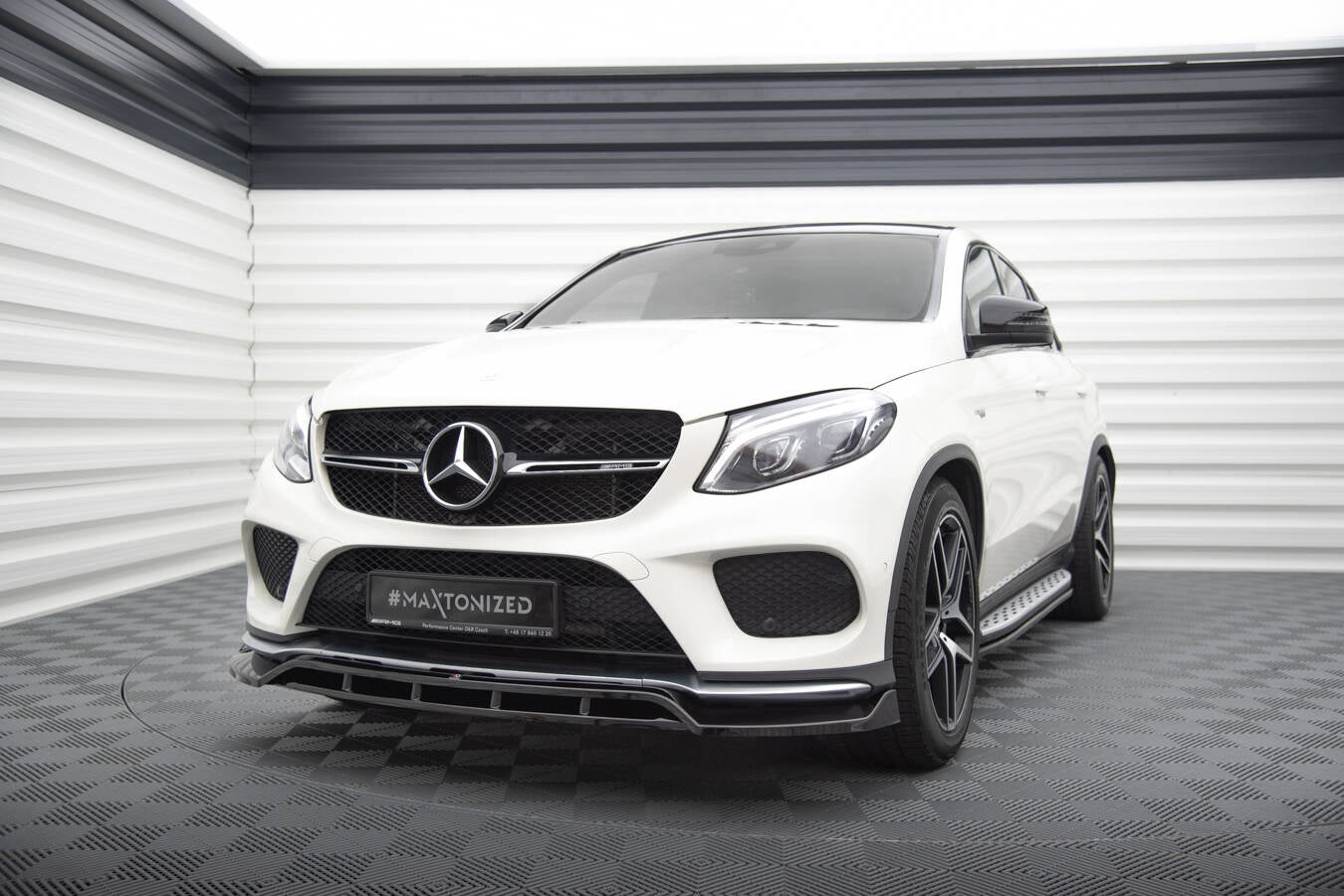 Forreste splitter V.2 Mercedes-Benz GLE Coupe 43 AMG / AMG-Line C292
