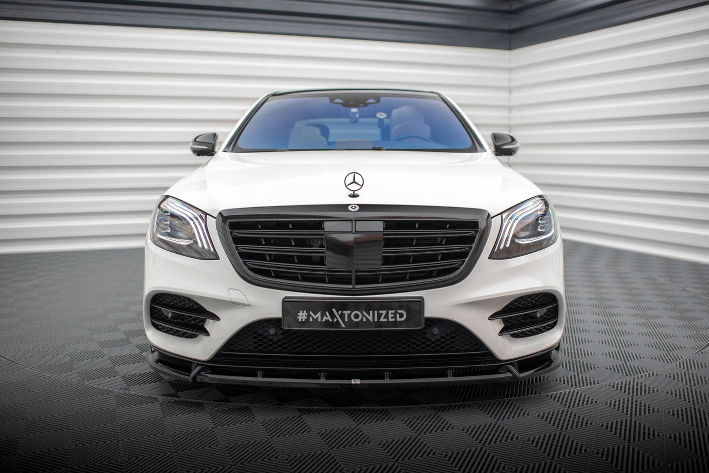 Forreste splitter V.2 Mercedes-Benz S AMG-Line W222 Facelift