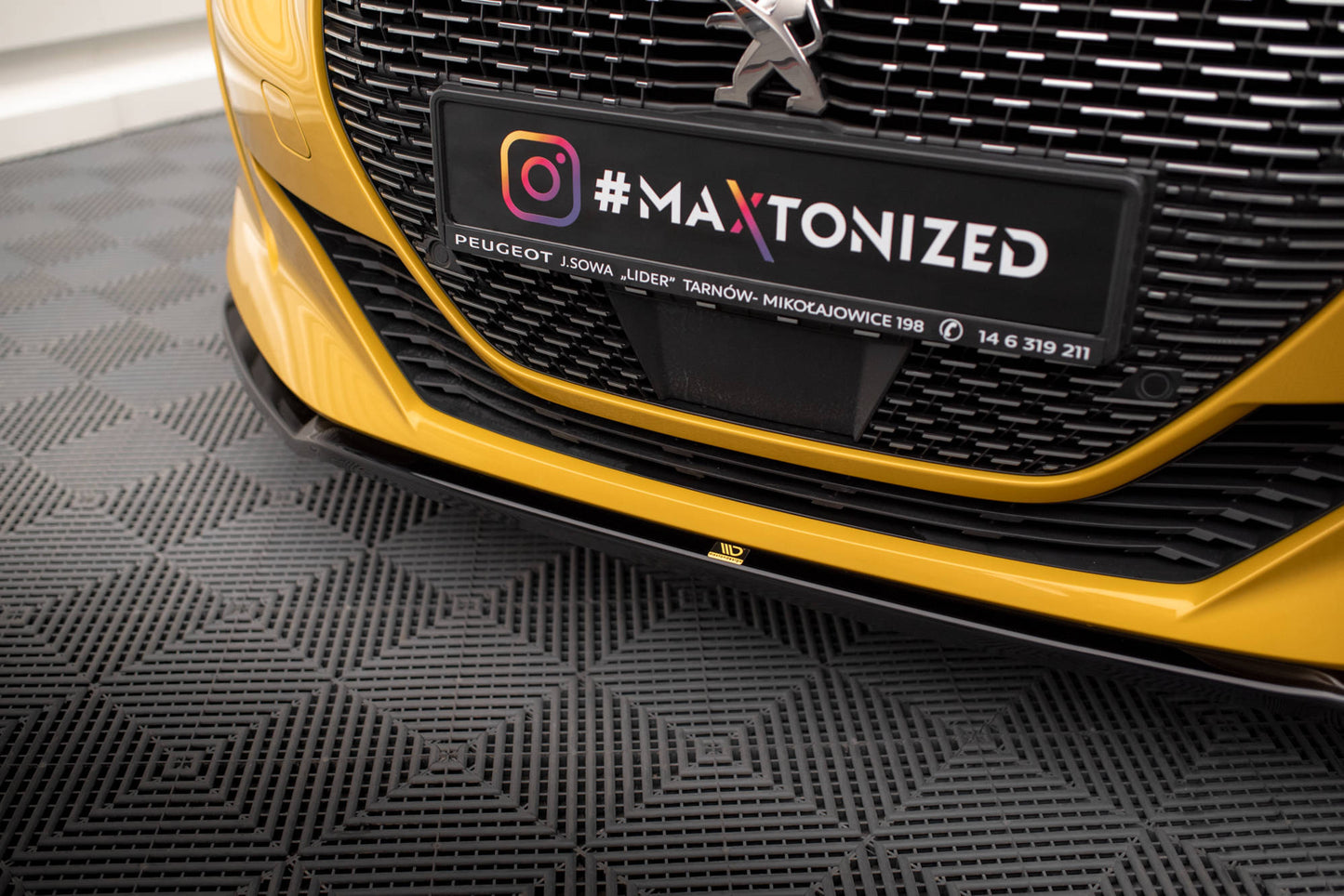Forreste splitter V.2 Peugeot 208 GT Mk2