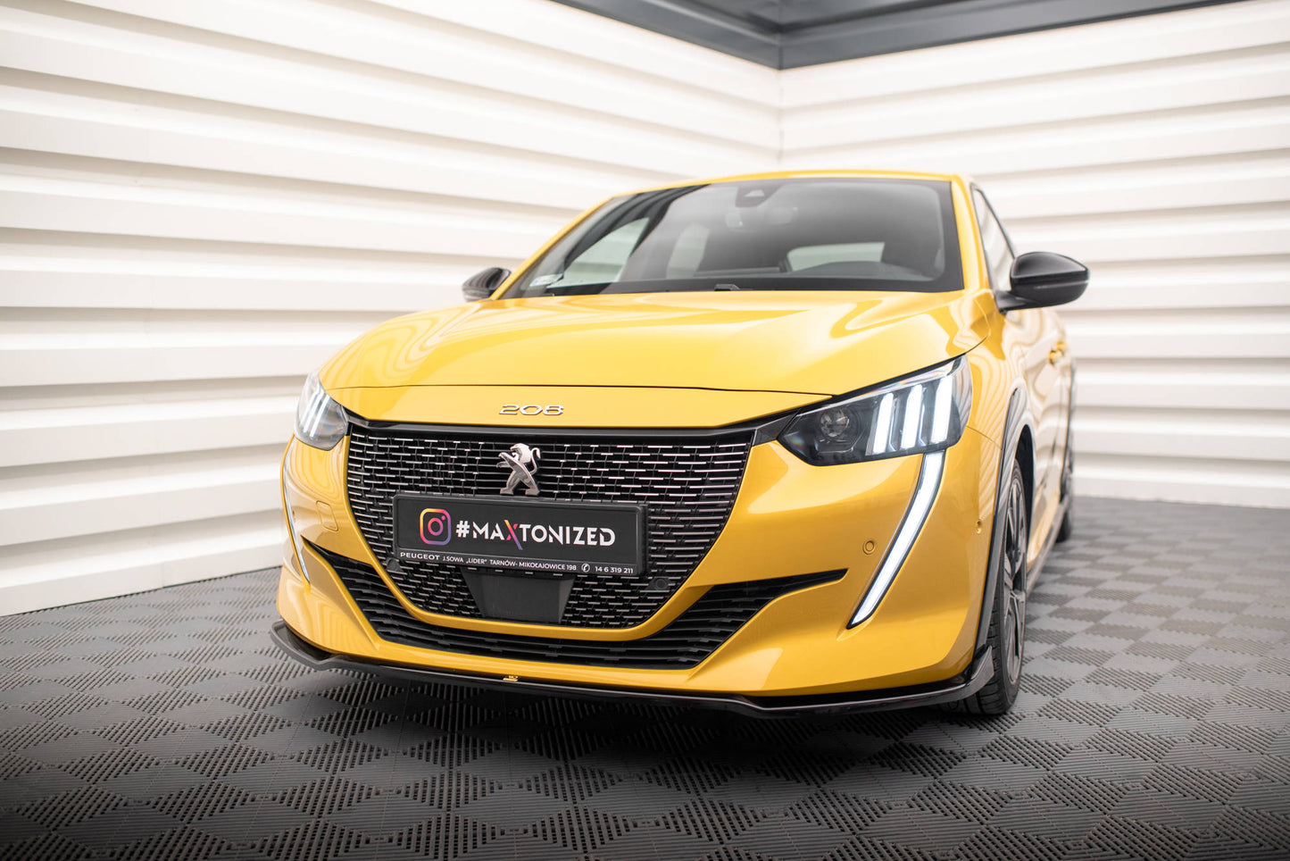 Forreste splitter V.2 Peugeot 208 GT Mk2