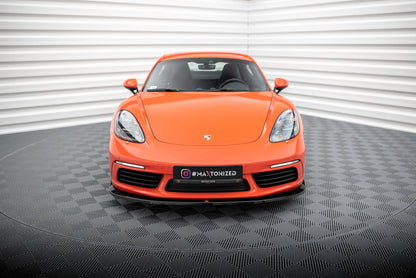 Forreste splitter V.2 Porsche 718 Cayman 982c