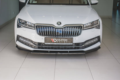 Forreste splitter V.2 Skoda Superb Liftback / Combi Mk3 Facelift