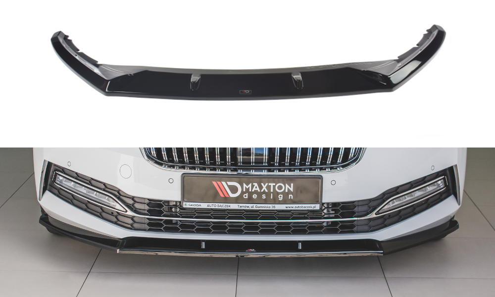 Forreste splitter V.2 Skoda Superb Liftback / Combi Mk3 Facelift