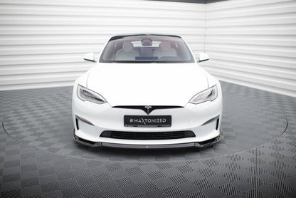 Forreste splitter V.2 Tesla Model S Plaid Mk1 Facelift