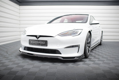 Forreste splitter V.2 Tesla Model S Plaid Mk1 Facelift