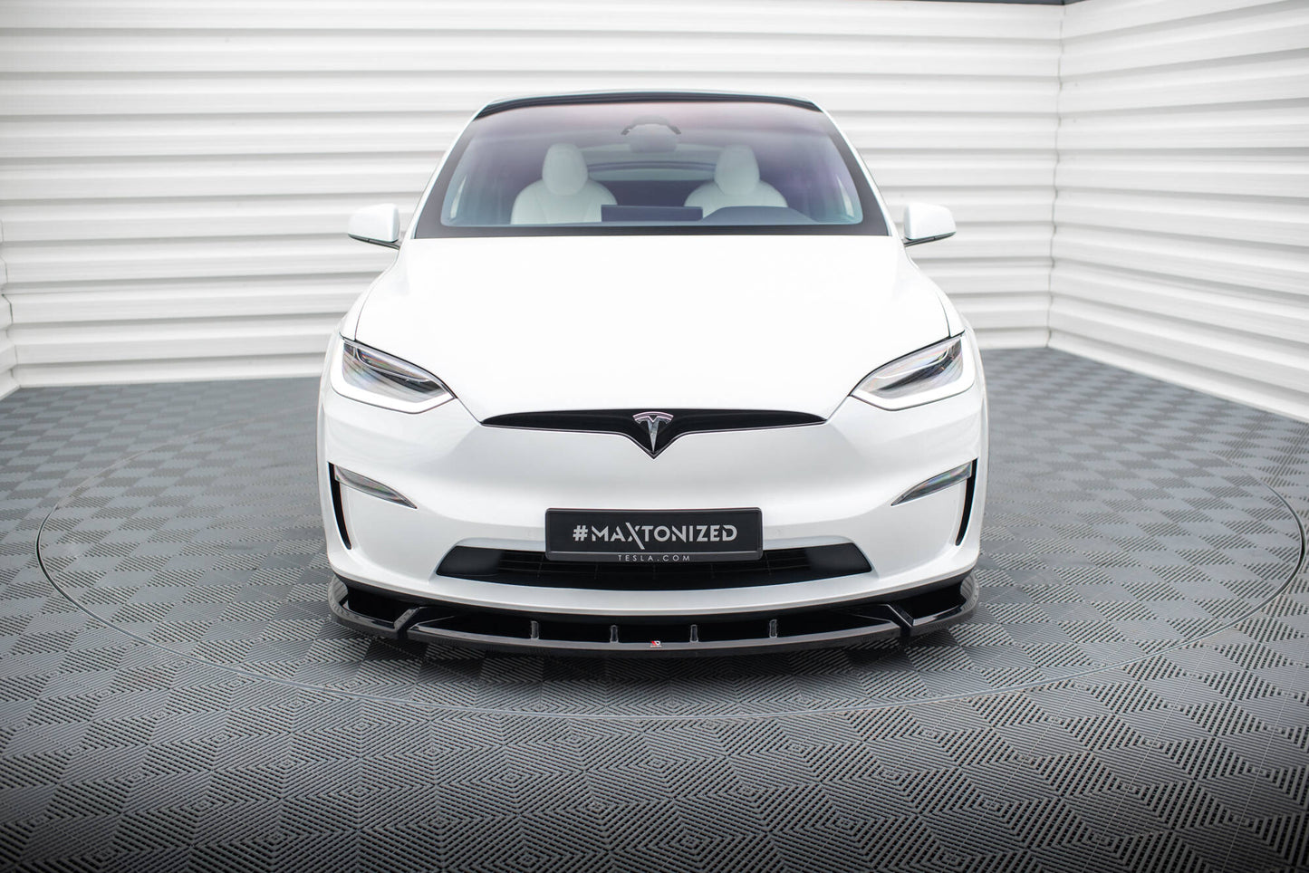 Forreste splitter V.2 Tesla Model X Mk1 Facelift