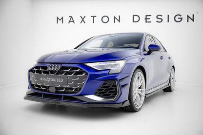 Forreste splitter V.3 Audi A3 S-Line Sedan / S3 Sedan 8Y Facelift