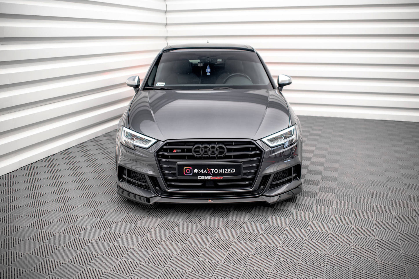 Forreste splitter V.3 Audi S3 / A3 S-Line Sportback 8V Facelift