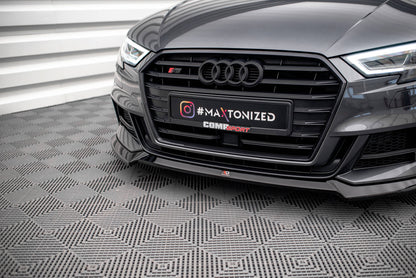 Forreste splitter V.3 Audi S3 / A3 S-Line Sportback 8V Facelift