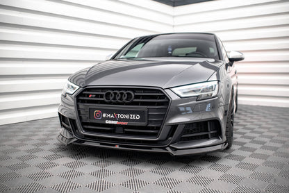 Forreste splitter V.3 Audi S3 / A3 S-Line Sportback 8V Facelift