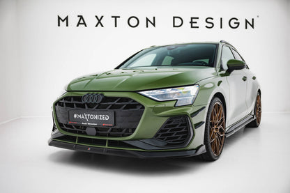 Forreste splitter V.3 Audi S3 Sportback / A3 S-line Sportback 8Y Facelift
