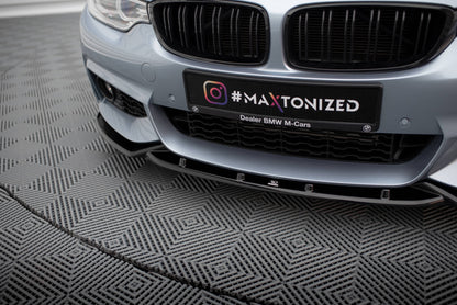 Forreste splitter V.3 BMW 4 Coupe / Gran Coupe / Cabrio M-Pack F32 / F36 / F33