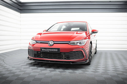 Forreste splitter V.3 + Flaps Volkswagen Golf GTI / GTE / GTD / R-Line Mk8