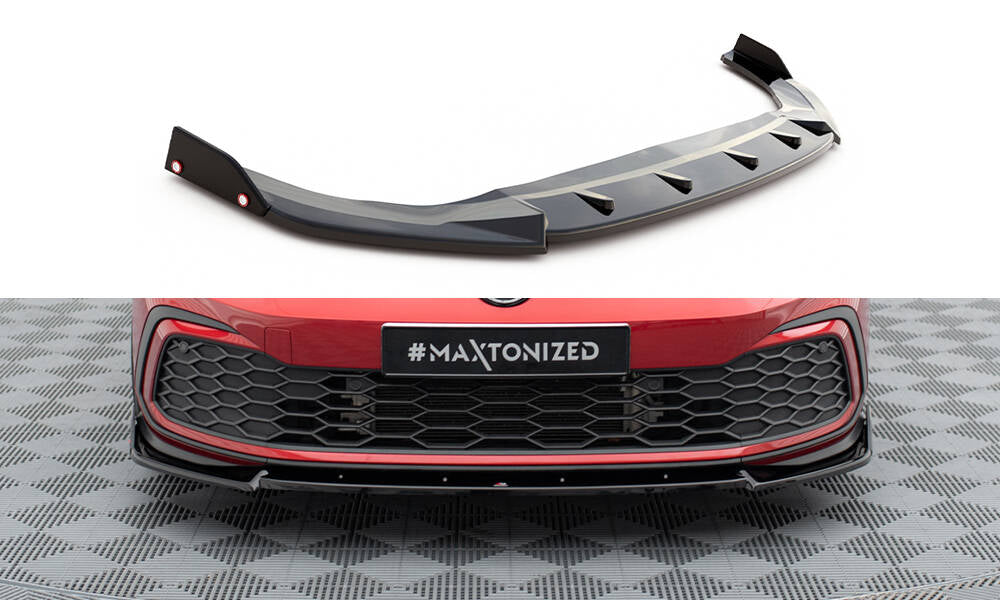 Forreste splitter V.3 + Flaps Volkswagen Golf GTI / GTE / GTD / R-Line Mk8