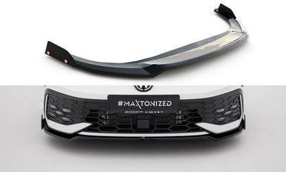 Forreste splitter V.3 + Flaps Volkswagen Golf GTI / GTE / R-Line Mk8 Facelift