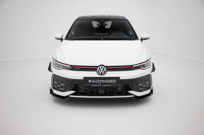 Forreste splitter V.3 + Flaps Volkswagen Golf GTI / GTE / R-Line Mk8 Facelift