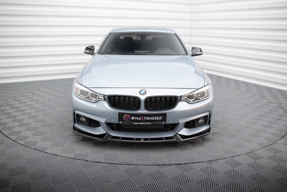 Forreste splitter V.4 BMW 4 Coupe / Gran Coupe / Cabrio M-Pack F32 / F36 / F33