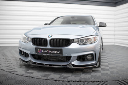 Forreste splitter V.4 BMW 4 Coupe / Gran Coupe / Cabrio M-Pack F32 / F36 / F33