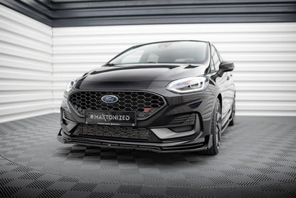 Forreste splitter V.4 + Flaps Ford Fiesta ST / ST-line Mk8 Facelift