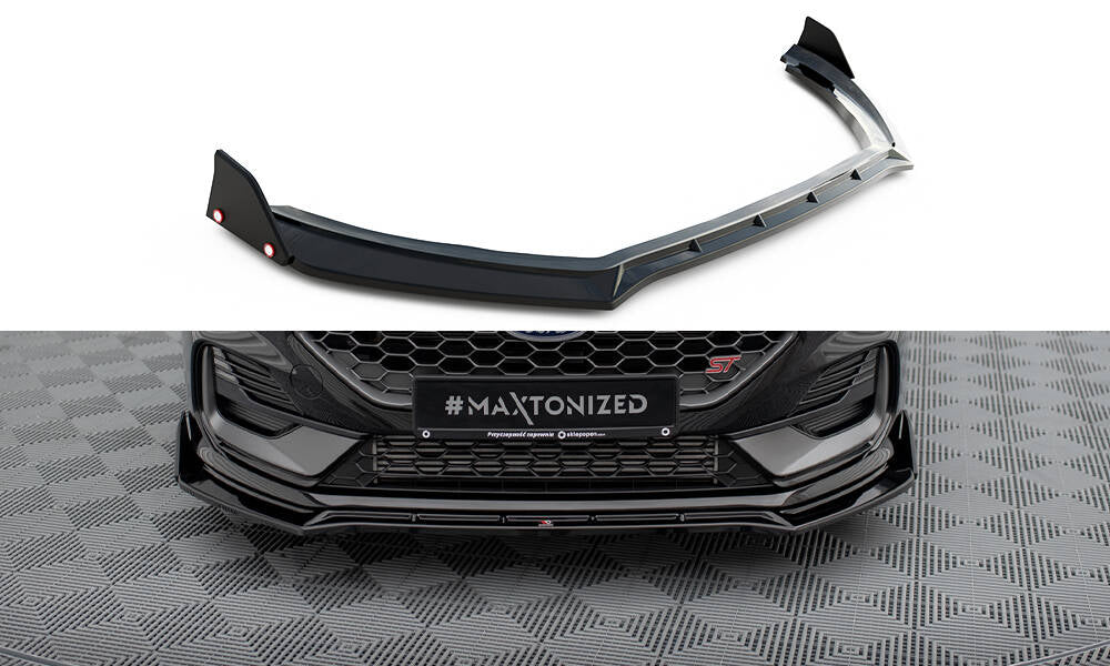 Forreste splitter V.4 + Flaps Ford Fiesta ST / ST-line Mk8 Facelift