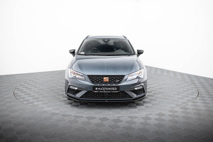 Forreste splitter V.4 Seat Leon Cupra / FR Mk3 FL