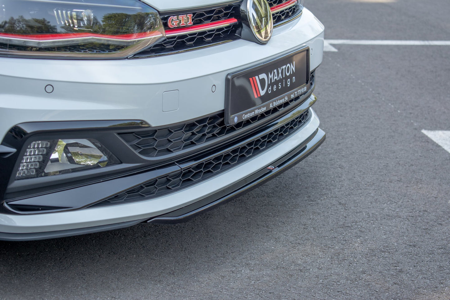 Forreste splitter V.4 Volkswagen Polo GTI / R-line Mk6