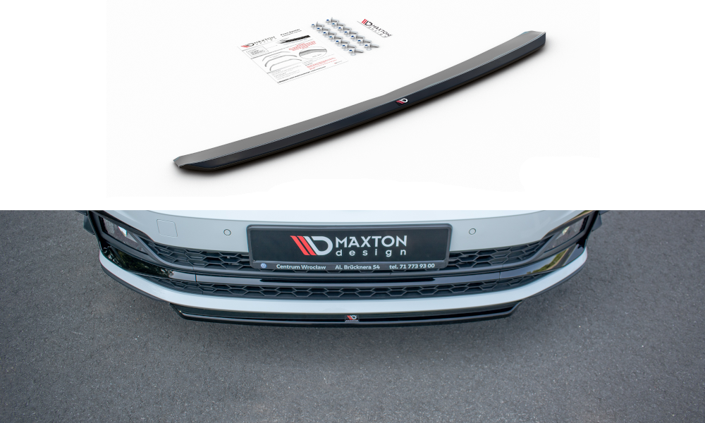 Forreste splitter V.4 Volkswagen Polo GTI / R-line Mk6