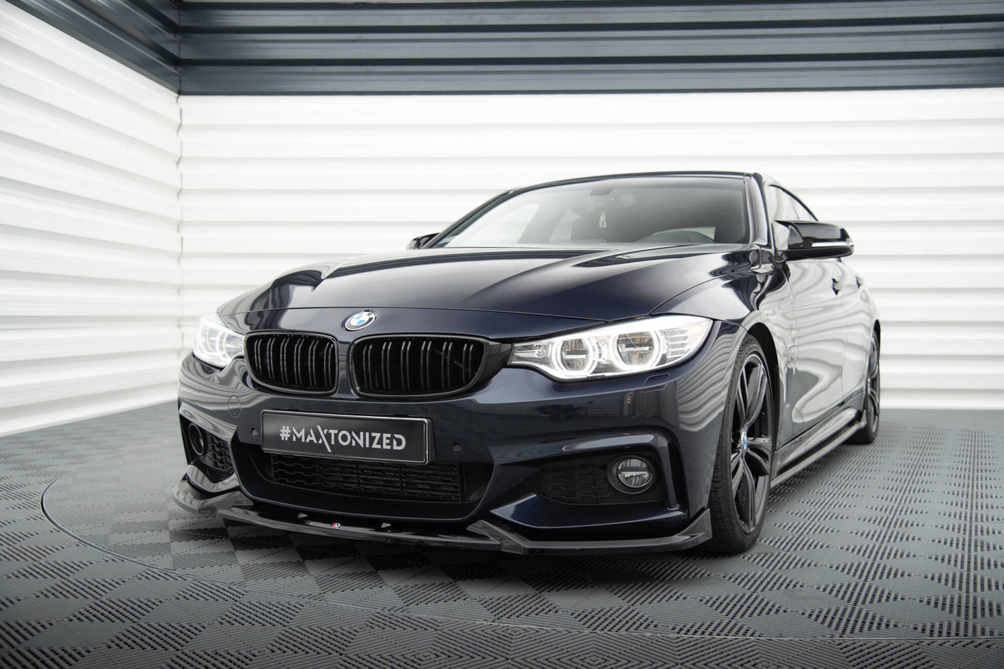 Forreste splitter V.5 BMW 4 Coupe / Gran Coupe / Cabrio M-Pack F32 / F36 / F33