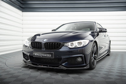 Forreste splitter V.5 BMW 4 Coupe / Gran Coupe / Cabrio M-Pack F32 / F36 / F33