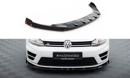 Forreste splitter V.5 + Flaps Volkswagen Golf R / R-Line Mk7