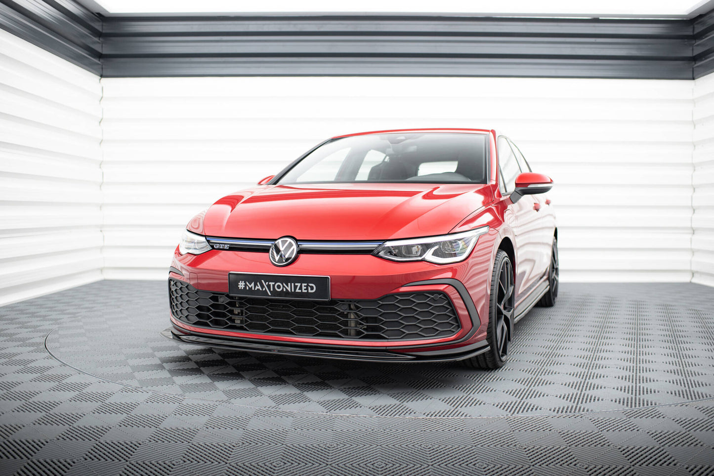Forreste splitter V.5 Volkswagen Golf GTI / GTE / GTD / R-Line Mk8