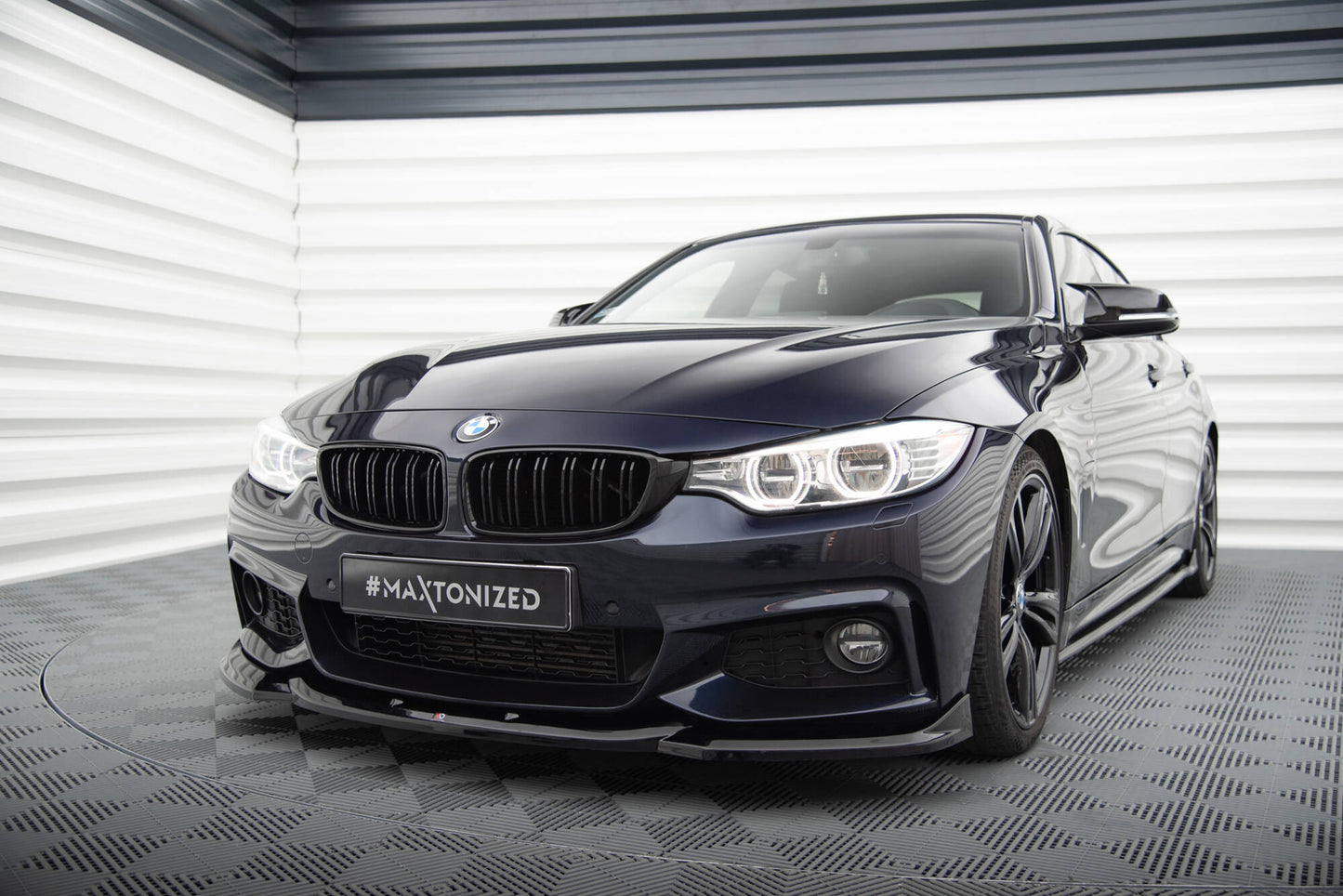 Forreste splitter V.6 BMW 4 Coupe / Gran Coupe / Cabrio M-Pack F32 / F36 / F33