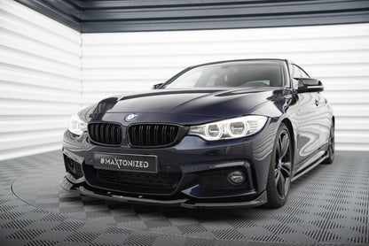 Forreste splitter V.6 BMW 4 Coupe / Gran Coupe / Cabrio M-Pack F32 / F36 / F33