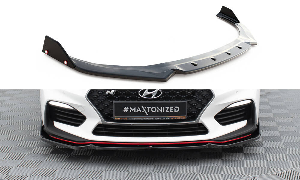 Forreste splitter V.6 + Flaps Hyundai I30 N Mk3 Hatchback/Fastback