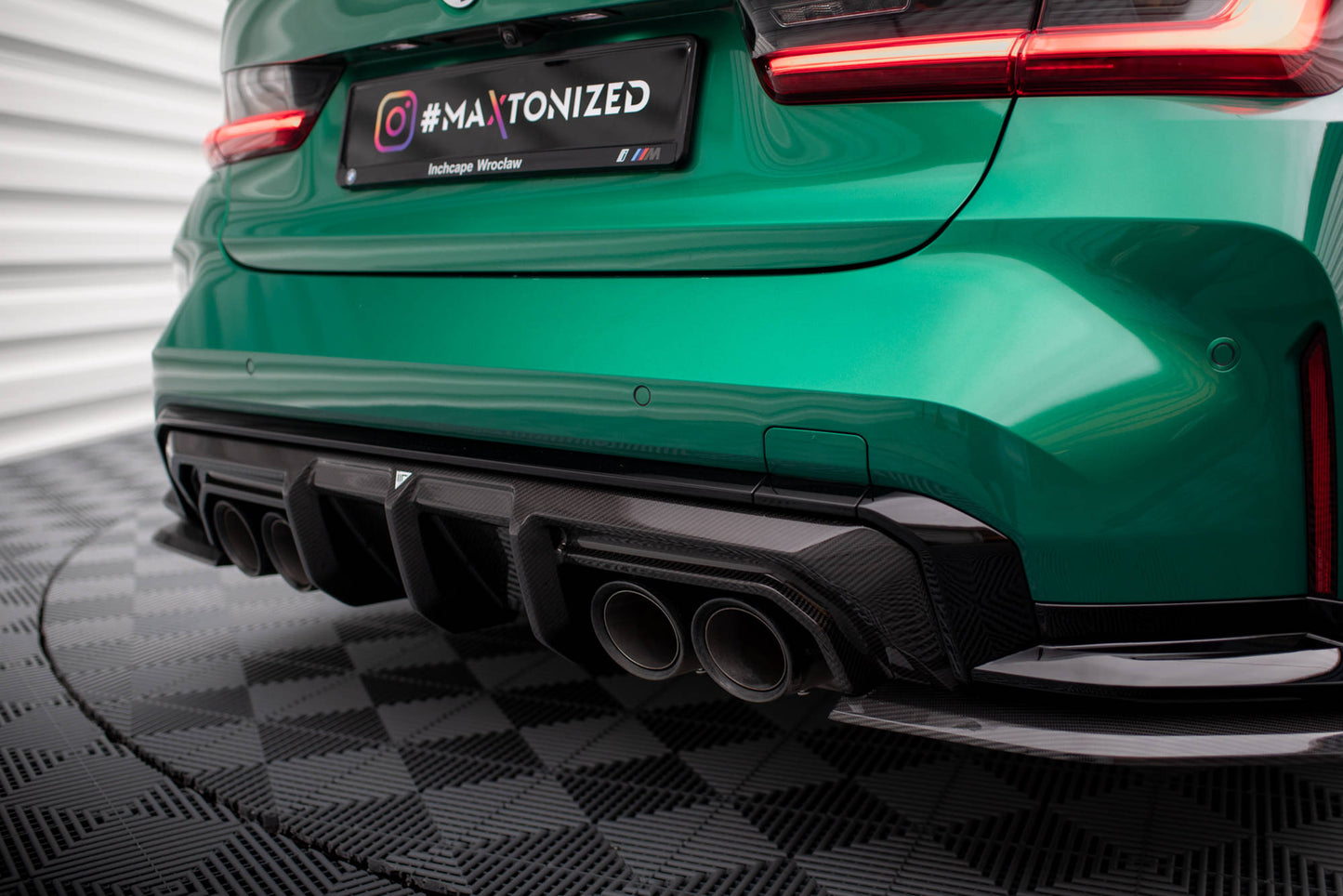 Prepreg kulfiber Bagerste diffuser BMW M3 Sedan / Touring G80 / G81