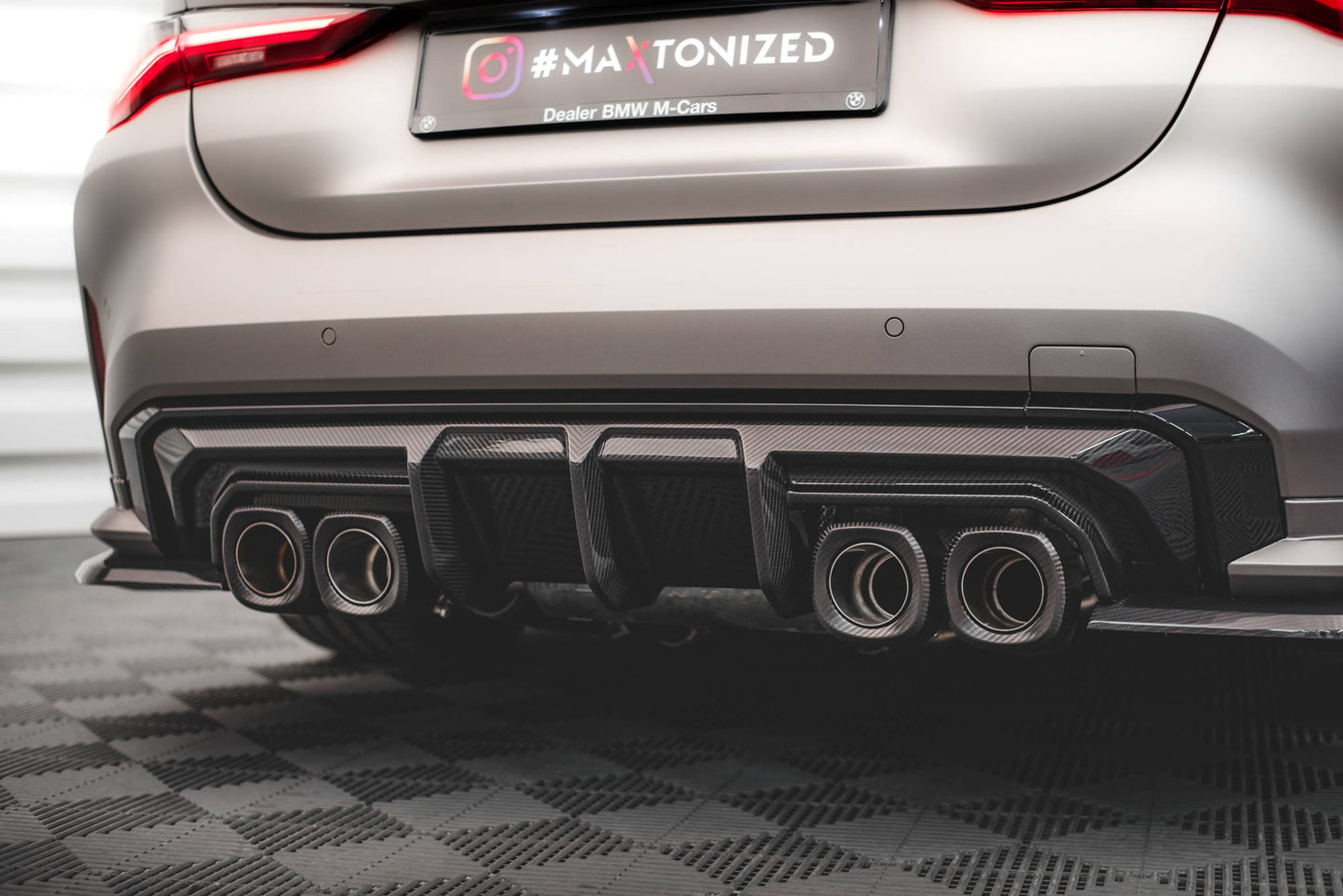 Prepreg kulfiber Bagerste diffuser BMW M4 G82 / G82 Facelift