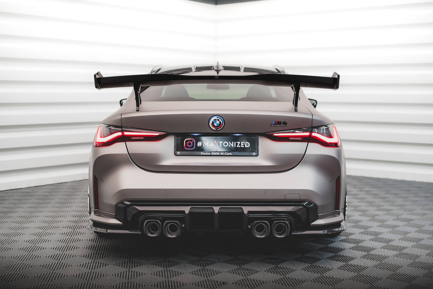 Bagerste sidesplitter Prepreg kulfiber BMW M4 G82 / G82 Facelift