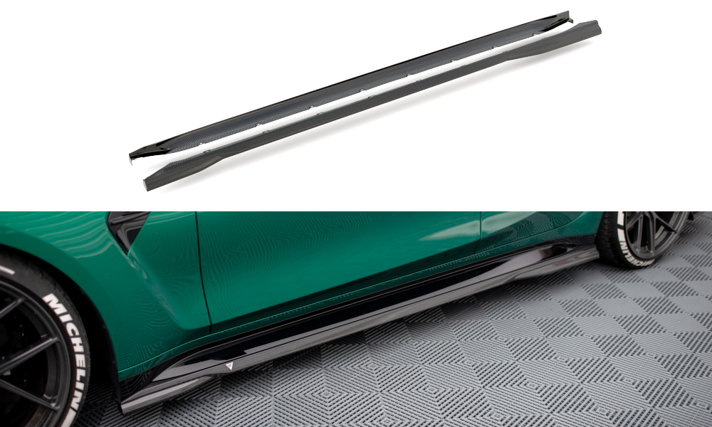 Sideskørter Prepreg kulfiber BMW M3 Sedan / Touring G80 / G81