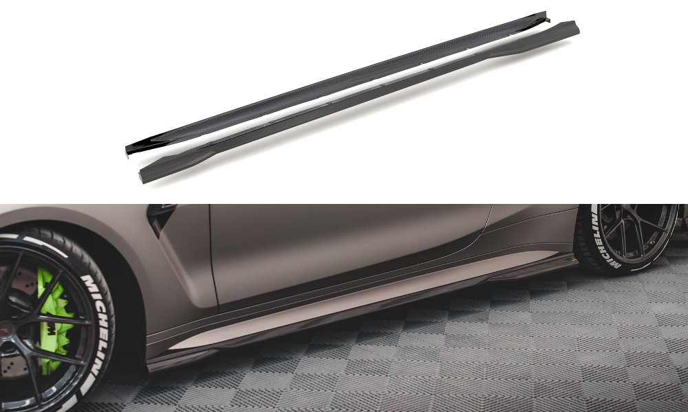 Sideskørter Prepreg kulfiber BMW M4 G82 / G82 Facelift