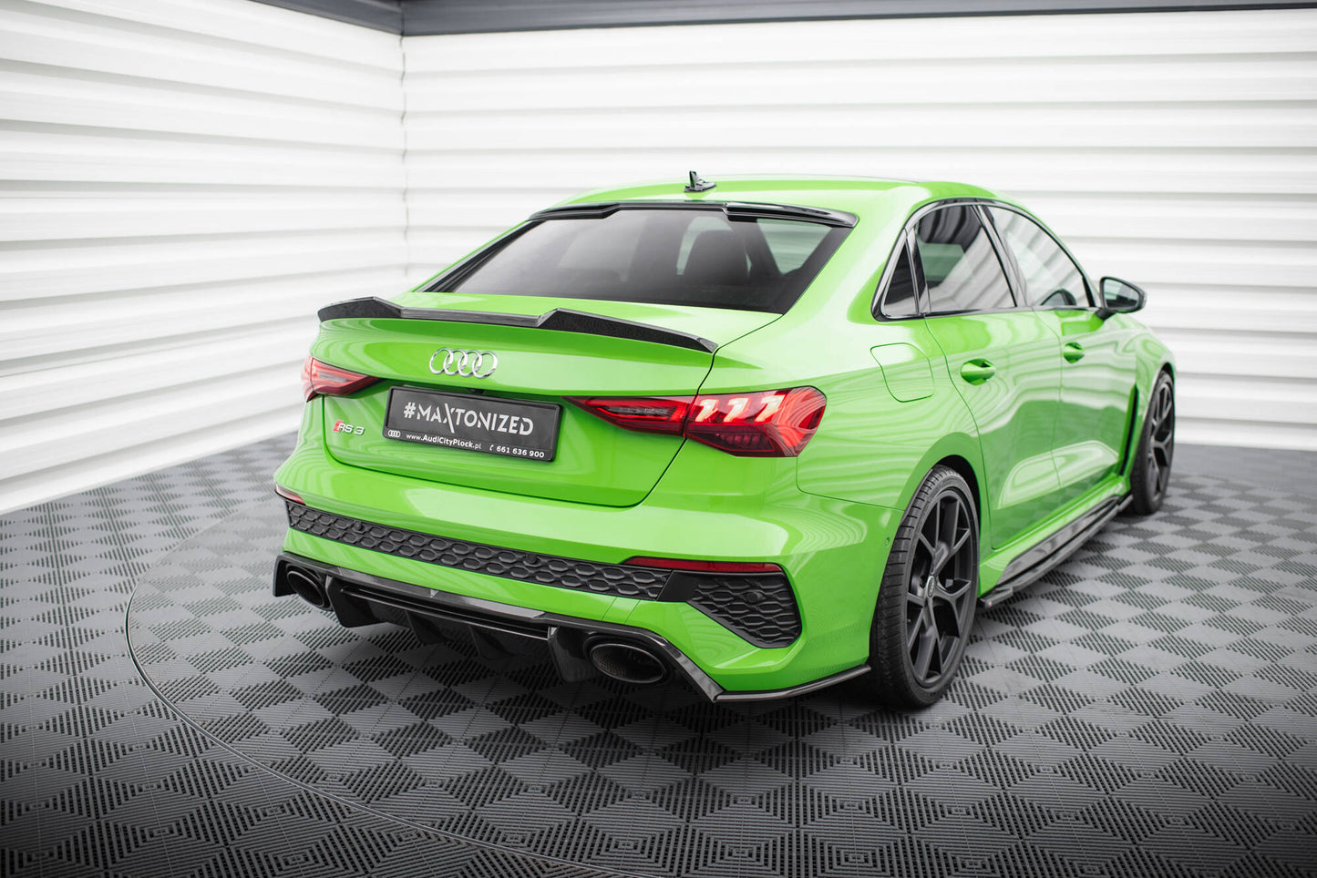 Spoiler bagklap Prepreg kulfiber Audi RS3 Sedan 8Y