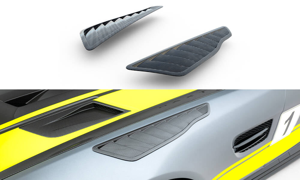 Prepreg Carbon Forreste Skærm Side udluftninger Mercedes-AMG GT C C190 Facelift