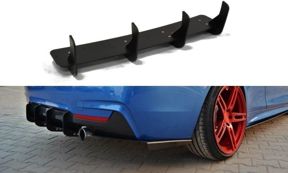 Bagerste diffuser & Bagerste sidesplitter til BMW 4 Coupe / Gran Coupe / Cabrio M-Pack F32 / F36 / F33