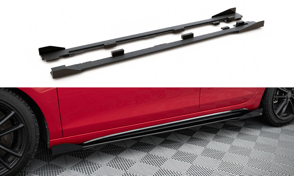 Sideskørter diffuser Racing Durability + Flaps Volkswagen Golf GTI Mk6